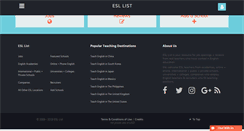 Desktop Screenshot of esllist.com